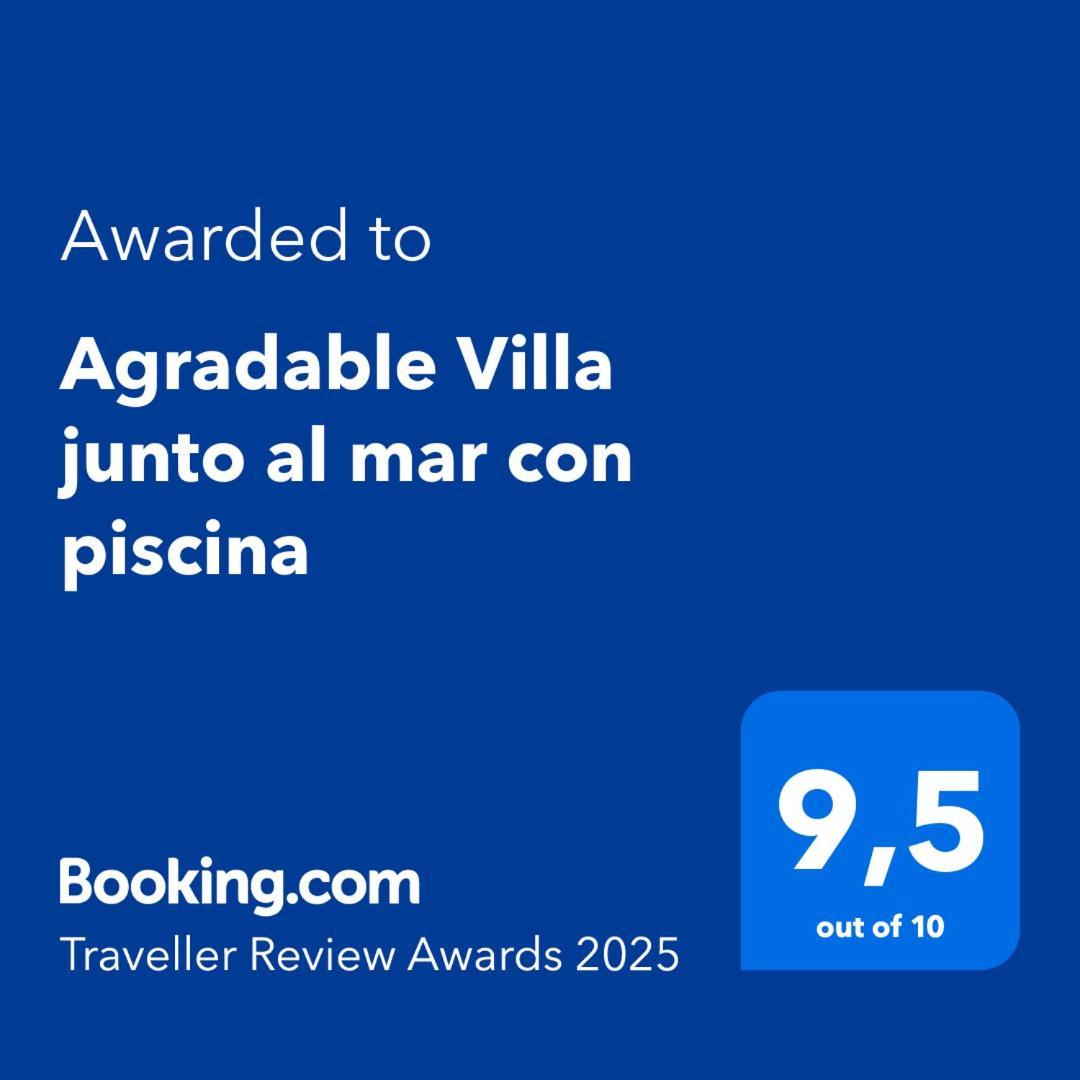 Agradable Villa Junto Al Mar Con Piscina 사군토 외부 사진